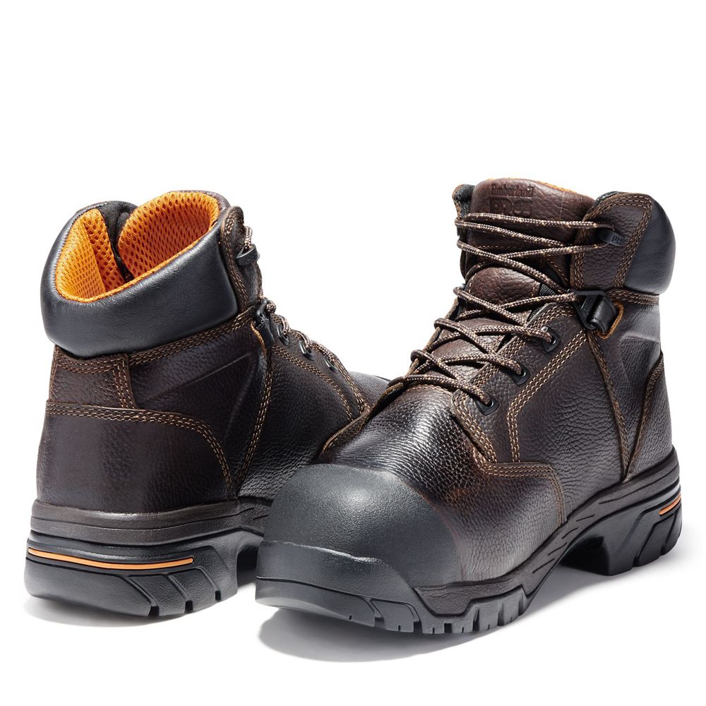 Bocanci De Muncă Timberland Barbati Maro - Pro® Helix 6\" Met Guard Comp Toe - Romania - MEHQCF028